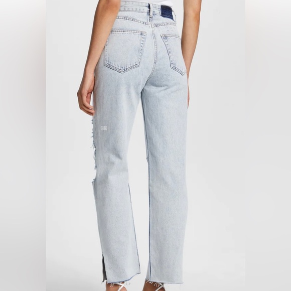 ksubi women’s mid high rise relaxed straight leg brooklyn jeans - Picture 2 of 3
